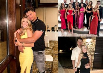 Patrick Mahomes and wife Brittany enjoy friend’s wedding in offseason