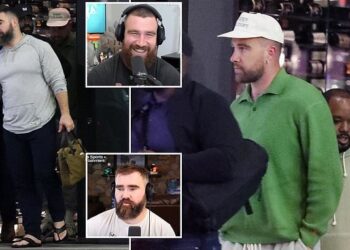 Travis and Jason Kelce dine out in LA amid Webby Award nomination