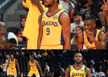 Bronny James plays his first game for the Lakers