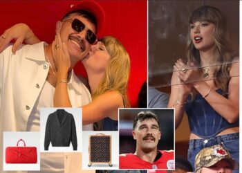 Taylor Swift ‘spent $42k on lavish gifts for Travis Kelce ahead of the new NFL season’ – after Chiefs star’s team blasted ‘split contract’ as fake