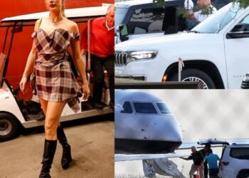 Tardy Travis Kelce keeps Taylor Swift waiting on the runway