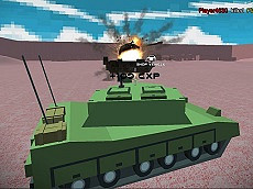 Helicopter And Tank Battle Desert Storm